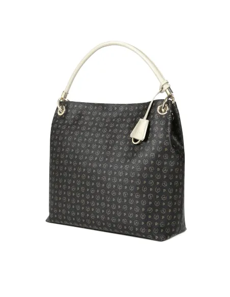 Pollini heritage shoulder bag black-ivory