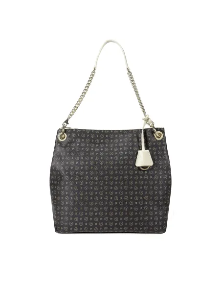 Pollini heritage shoulder bag black-ivory