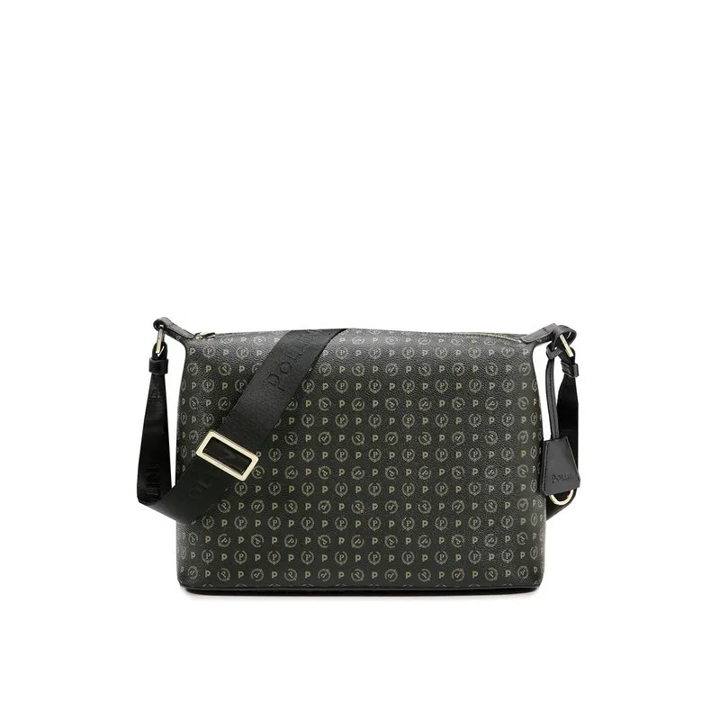 Pollini Shoulder bag with zipped opening black