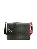 Pollini Shoulder bag with zipped opening black-red