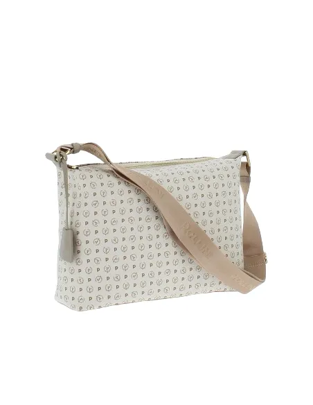 Pollini Shoulder bag with zipped opening ivory-ice