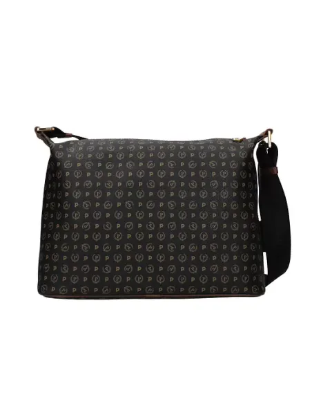 Borsa a tracolla Pollini Heritage nero-marrone