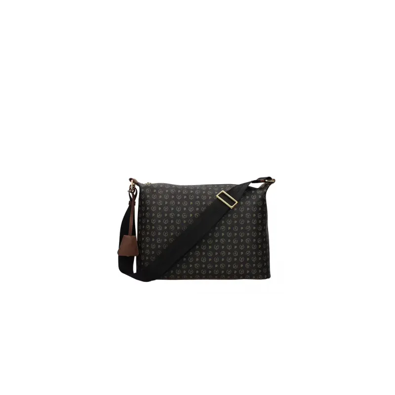 Borsa a tracolla Pollini Heritage nero-marrone