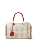 Pollini Heritage bowling bag ivory-red