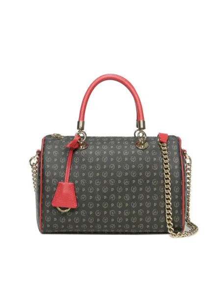 Pollini Heritage Zweihandtasche für Frauen schwarz-rot