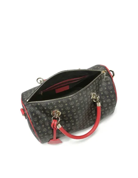 Pollini Heritage Zweihandtasche für Frauen schwarz-rot