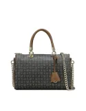 Pollini Heritage bowling bag black-brown