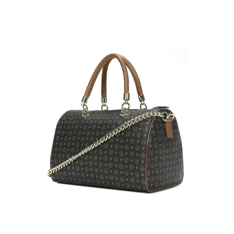 Pollini Heritage Zweihandtasche für Frauen schwarz-braun 2