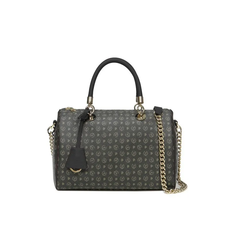 Pollini Heritage Zweihandtasche für Frauen schwarz