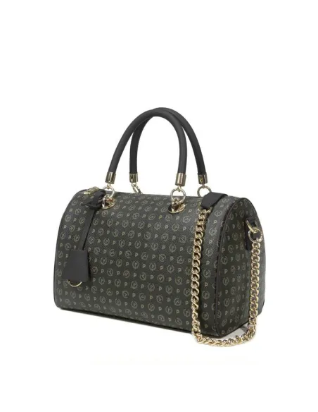 Pollini Heritage Zweihandtasche für Frauen schwarz