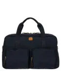 Borsone cabina Brics con tasche esterne blu oceano