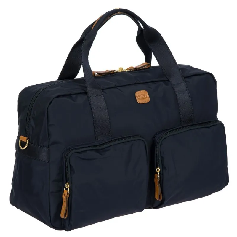 Borsone cabina Brics con tasche esterne, blu oceano 2