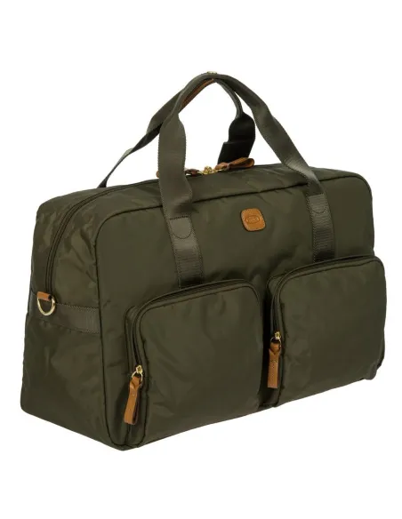 Duffle Bag with two front pockets X-Collection olive green