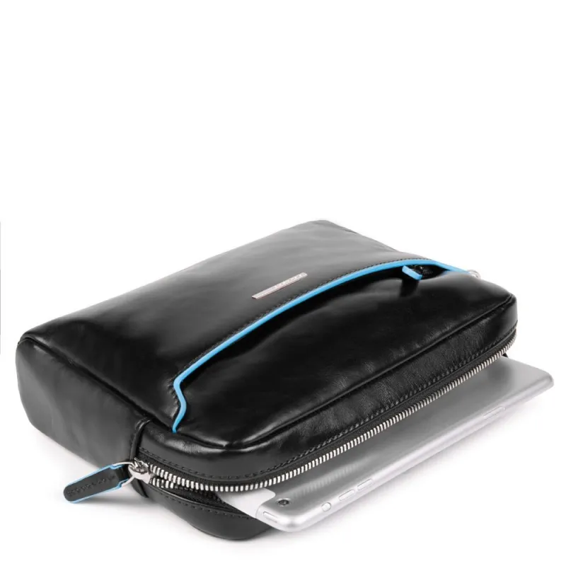 Piquadro Blue Square Pochette with removable handle black 2