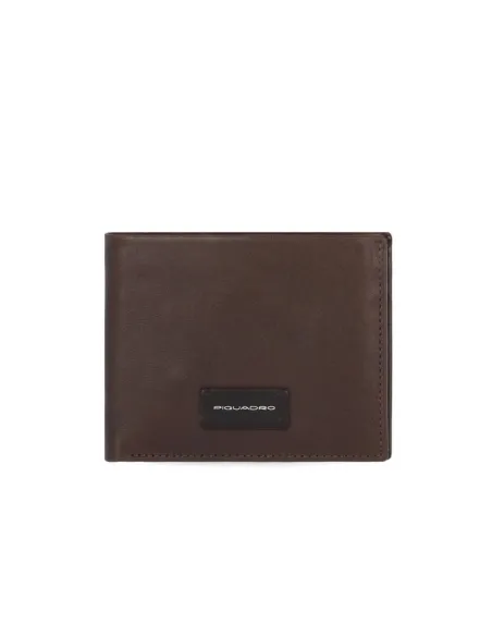 Piquadro Harper Small size men's wallets dark brown