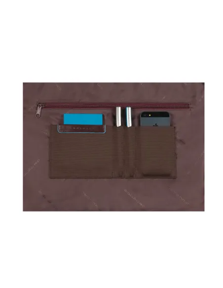 Messenger in pelle Blue Square nera