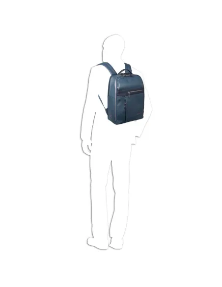 Laptop/iPad Rucksack mit iPad Air/Pro 9,7-Fach Cary Piquadro blau
