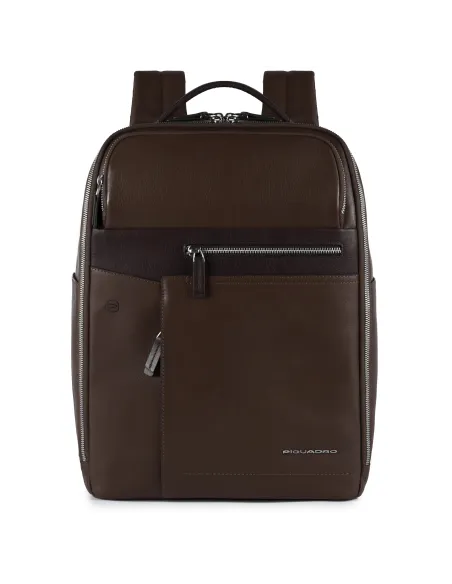 Laptop/iPad Rucksack mit iPad Air/Pro 9,7-Fach Cary Piquadro Dunkelbraun