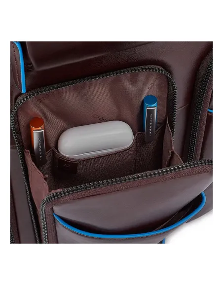 Zaino fast-check per computer e iPad® Piquadro B2 Revamp Mogano