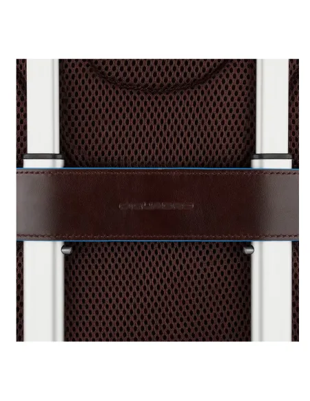 Piquadro Blue Square Revamp Large Fast-check backpack dark brown