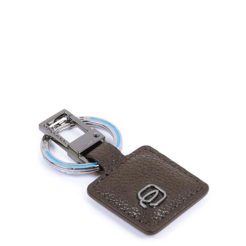 Keychain with carabiner B3 dark brown