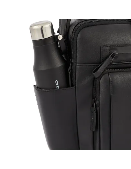Piquadro Charlie briefcase with front pockets black