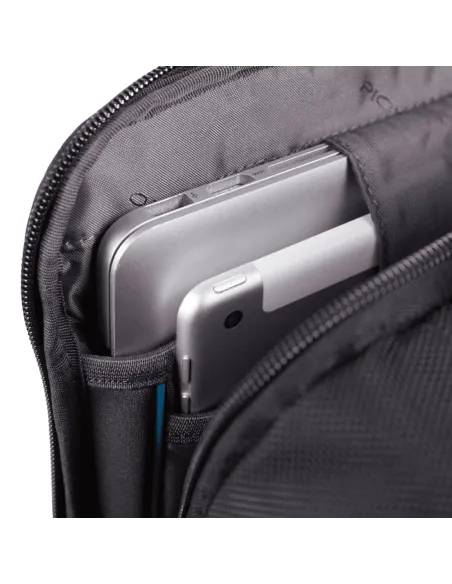 Piquadro Brief2 PC and iPad® backpack with anti-furt cable black