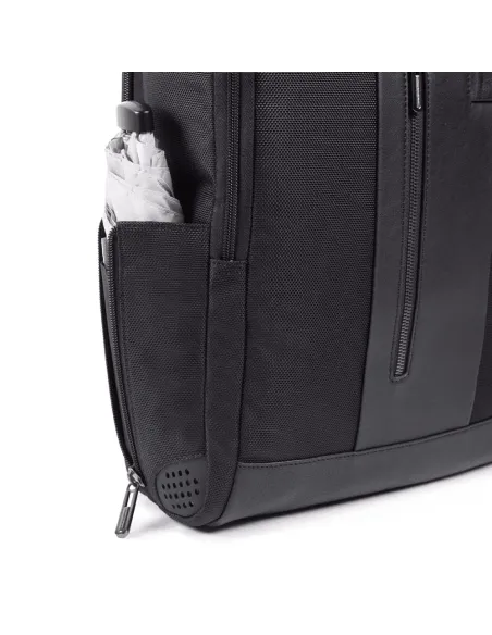 Piquadro Brief2 PC and iPad® backpack with anti-furt cable black