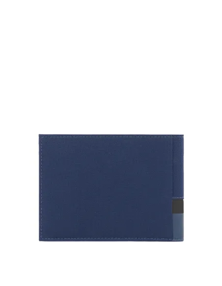 Portafogli uomo con porta monete Piquadro Keith blu