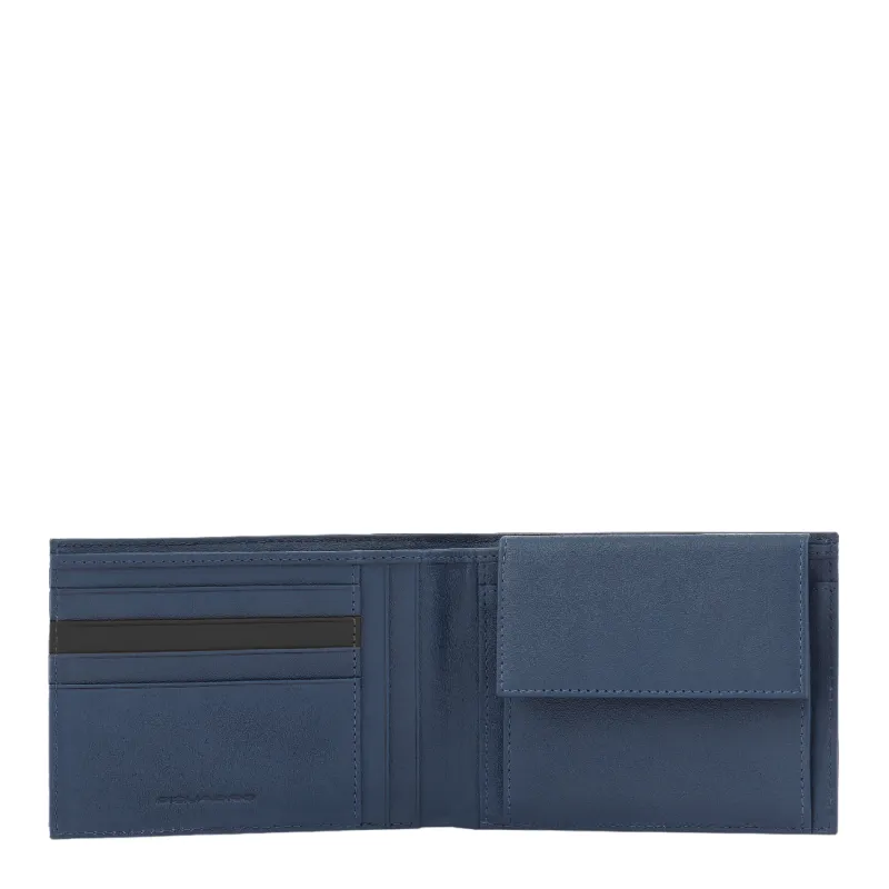 Piquadro Keith Men's wallet in recycled with coin pocket...
