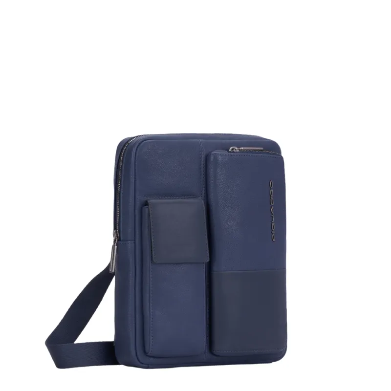 Piquadro Ronnie iPad®Pro 11"crossbody bag  blue 2