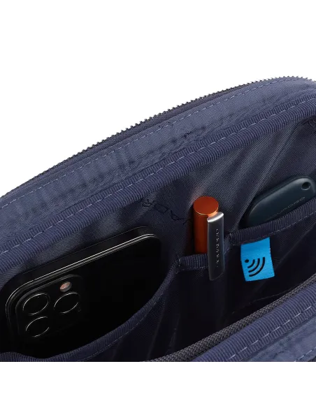 Borsello porta iPad®Pro 11" in pelle Piquadro Ronnie nero