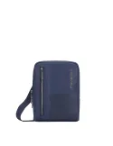 Piquadro Ronnie Pocket crossbody bag with iPad®mini compartment blue