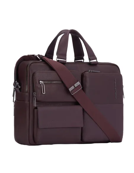 Piquadro Ronnie laptop portfolio briefcase with iPad®Pro 12,9"compartment black