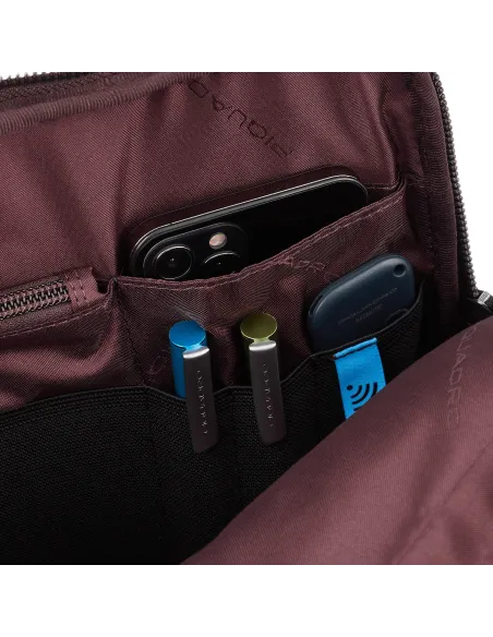 Piquadro Ronnie laptop portfolio briefcase with iPad®Pro 12,9"compartment black