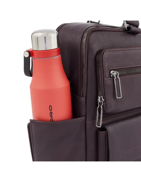 Piquadro Ronnie laptop portfolio briefcase with iPad®Pro 12,9"compartment black