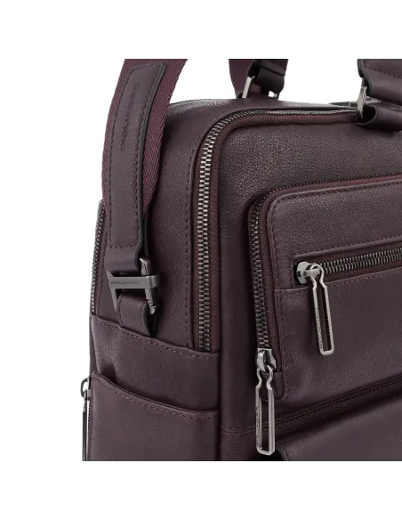 Piquadro Ronnie laptop portfolio briefcase with iPad®Pro 12,9"compartment black
