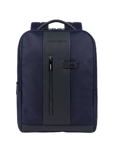 Piquadro Brief2 PC- und iPad®-Rucksack mit Anti-Diebstahl-Kabel blau