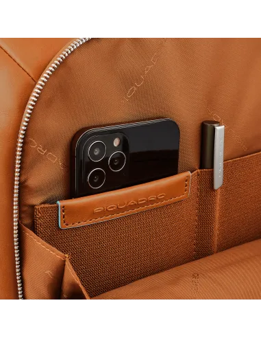 Zaino in pelle Piquadro Blue Square...