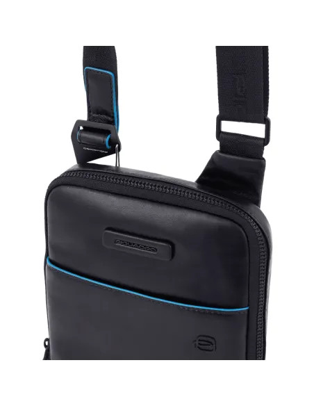 Piquadro B2 Revamp Pocket crossbody bag with iPad®mini compartment blue