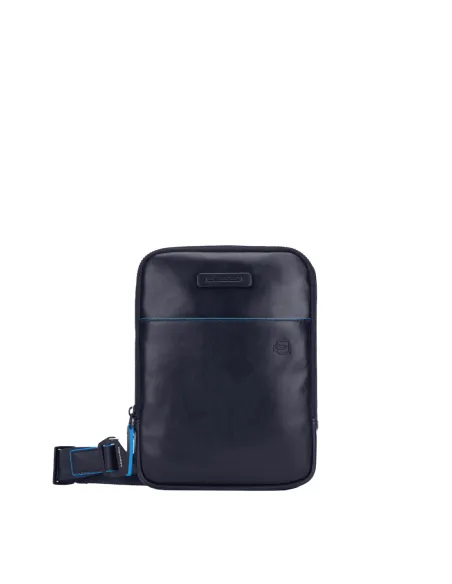 Piquadro B2 Revamp Pocket crossbody bag with iPad®mini compartment blue