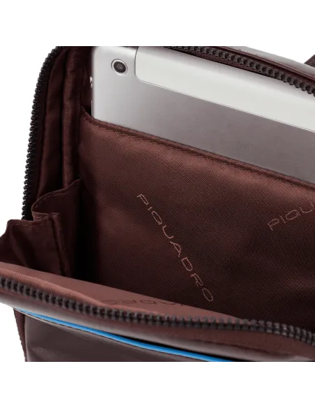 Piquadro B2 Revamp Pocket crossbody bag with iPad®mini compartment dark brown