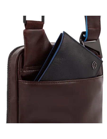 Borsello porta iPad mini® in pelle Piquadro B2 Revamp moro