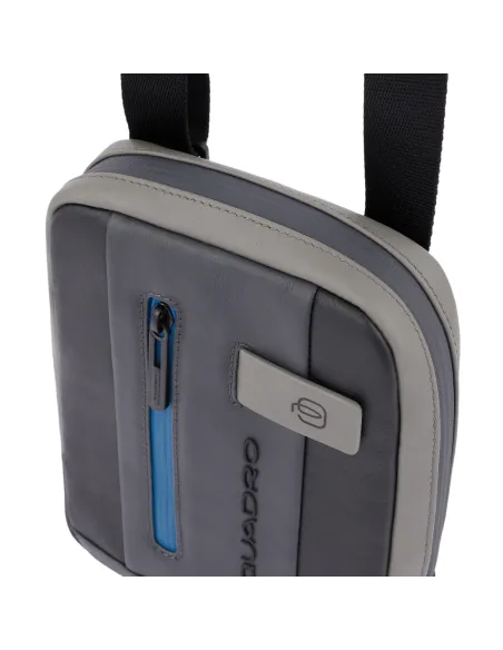 Organised pocket cross-body bag black-grey