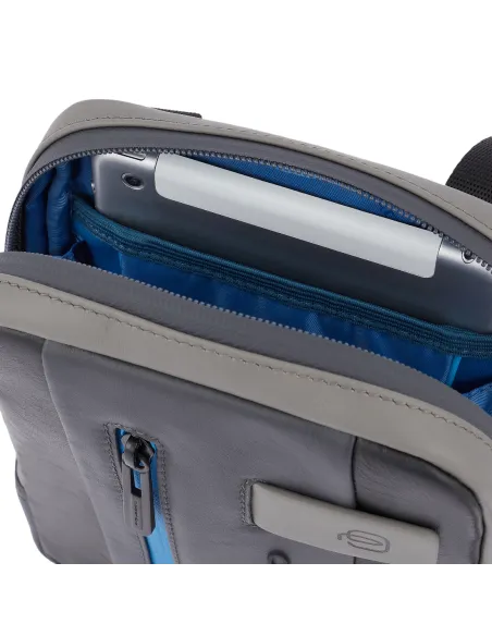 Borsello Porta iPad® Mini Piquadro Urban nero-grigio