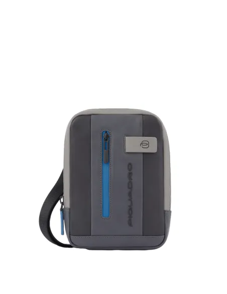 Borsello Porta iPad® Mini Piquadro Urban nero-grigio