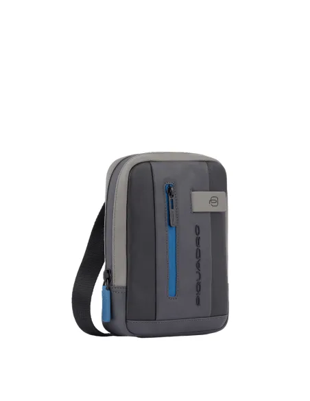 Organised pocket cross-body bag black-grey