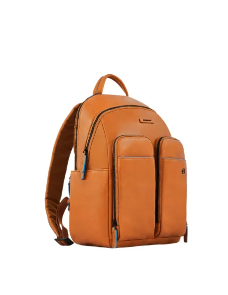 Piquadro Blue Square Revamp Lederrucksack sand