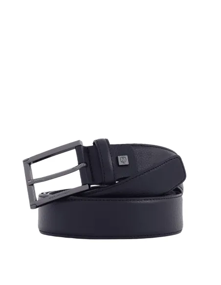 Cintura in pelle Piquadro Modus Special blu