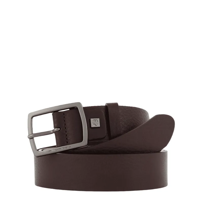 Piquadro B3 Leather belt dark brown